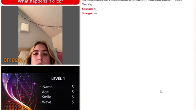 Omegle Game – Amy – 18 year old teen plays game