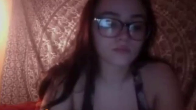 [Omegle] Busty Nerd Loves Her Pink Dildo