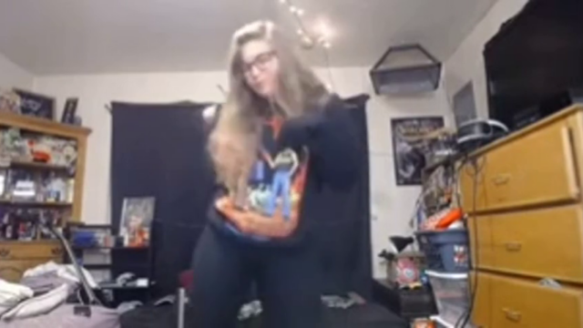 Blonde gets naked on webcam or us to ee