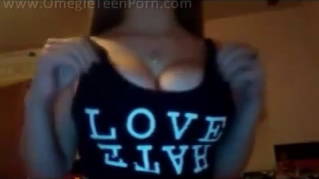 Omegle gorgeous teen strips, fingers, opens mouth