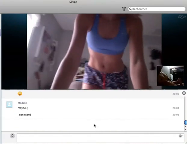 Sexy teen on Skype