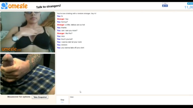 Omegle teen with glasses