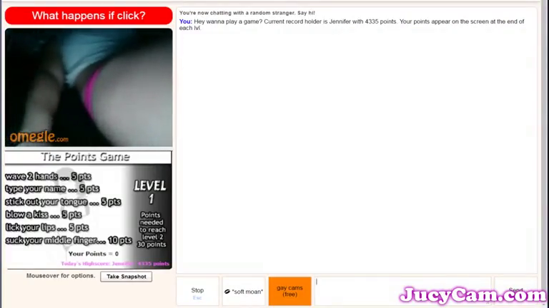 Omegle Pink Pussy point game 57 – Jucycam