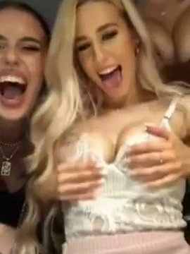 Hot UK sluts flashing at predrink