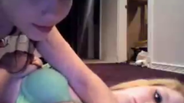 Hand bra oops with 2 girls