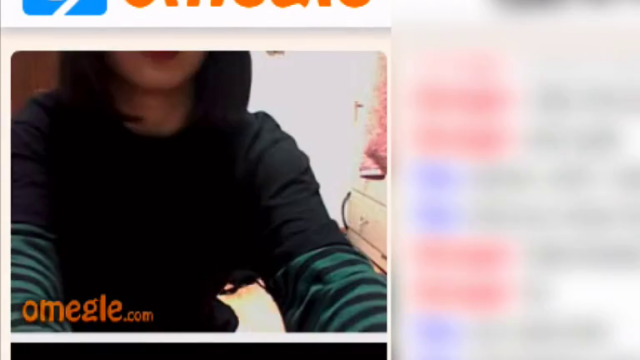 Korean girl stripping on Omegle