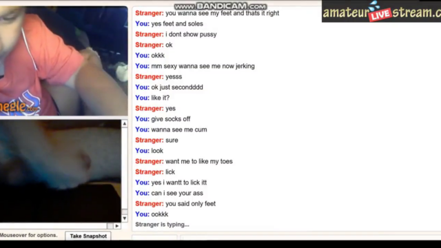 Hotties licking her feet on Omegle