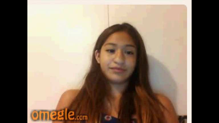 Sexy girl showing off on Omegle cute latina teen