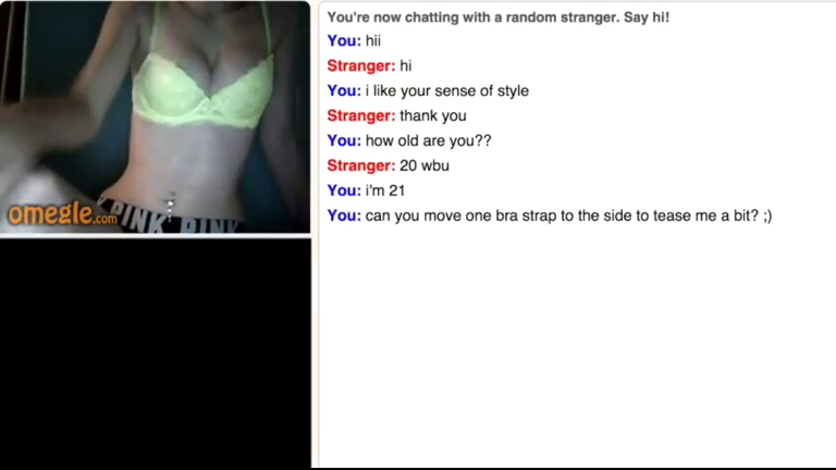 20 Year old College Girl Plays on Omegle.mp4