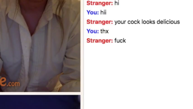 Omegle girl turns on mic to cum for daddy