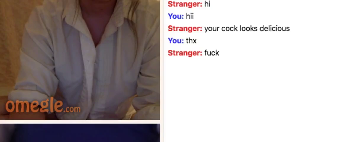 Omegle girl turns on mic to cum for daddy