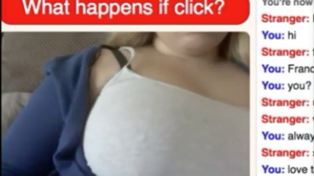Omegle busty girl