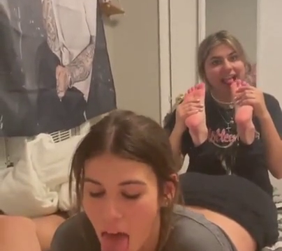 Friends having some fun after lesson