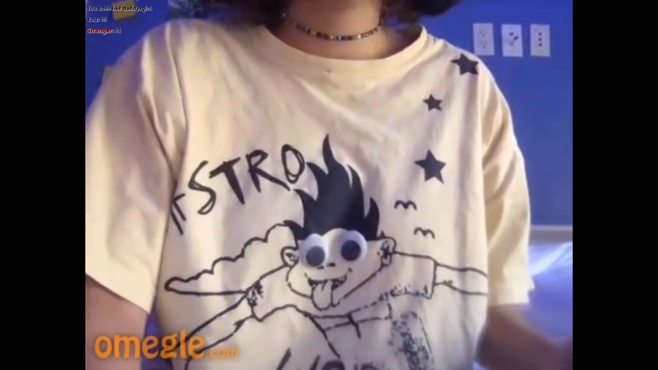 [Omegle🔊] Busty Cum-Hungry Teen Bating