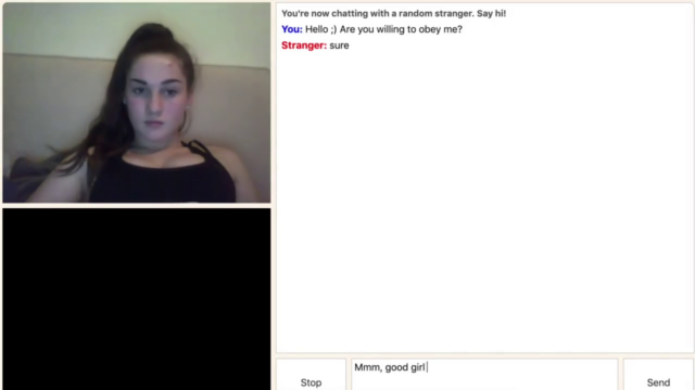 [Omegle] Obedient 18yo Cutie From the UK