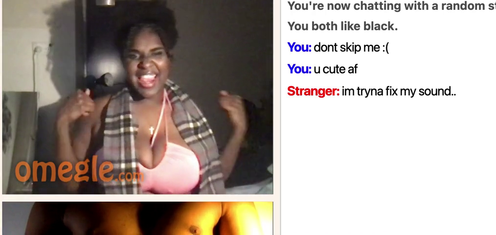 omegle thick black girl twerks for bbc