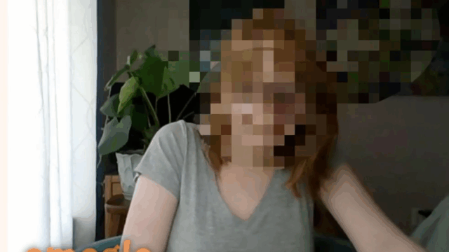 [Omegle] Pale Butt Girl Shows Her Holes