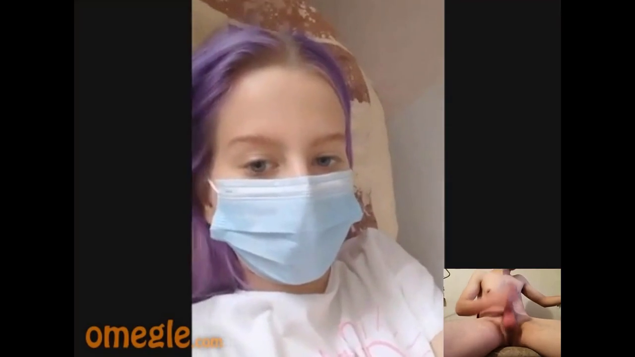 [Omegle] Violett Hair & Pale Skin Tease