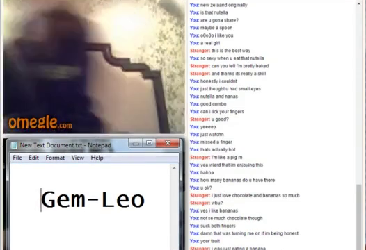 [Omegle/Gem-Leo] Teen Slays Her Pussy on Webcam
