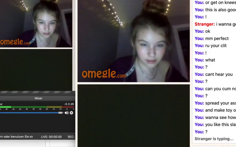 [Omegle] Cutie Shows Her Butthole