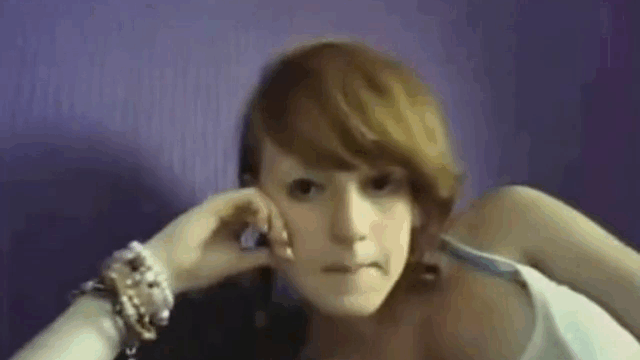 Pig-tailed Teen Shows Her Big Jugs on Webcam