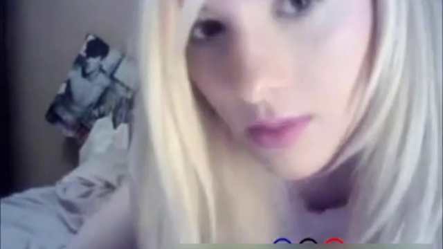 Blonde Cutie Goes Doggy on Webcam