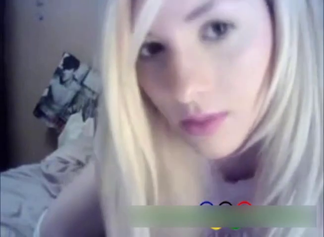 Blonde Cutie Goes Doggy on Webcam