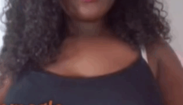 [Omegle] Busty Ebony Tease Tittyfucks Dildo