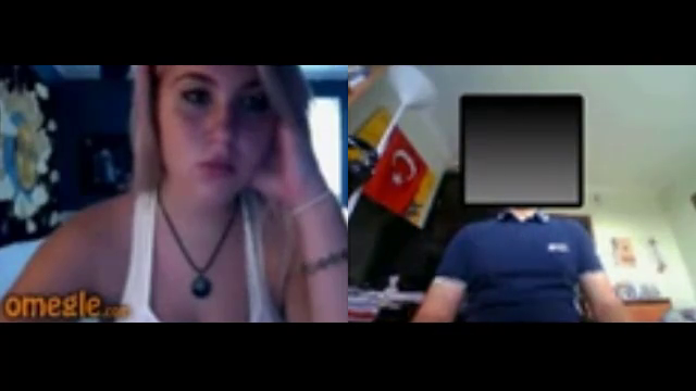 [Omegle] Blondie Opens Mouth 4 Cumshot