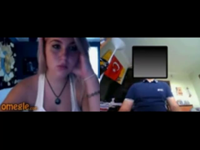 [Omegle] Blondie Opens Mouth 4 Cumshot