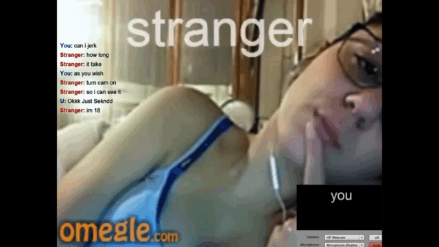 [Omegle] Busty Cumhungry Nerd Opens Mouth 4 Cum