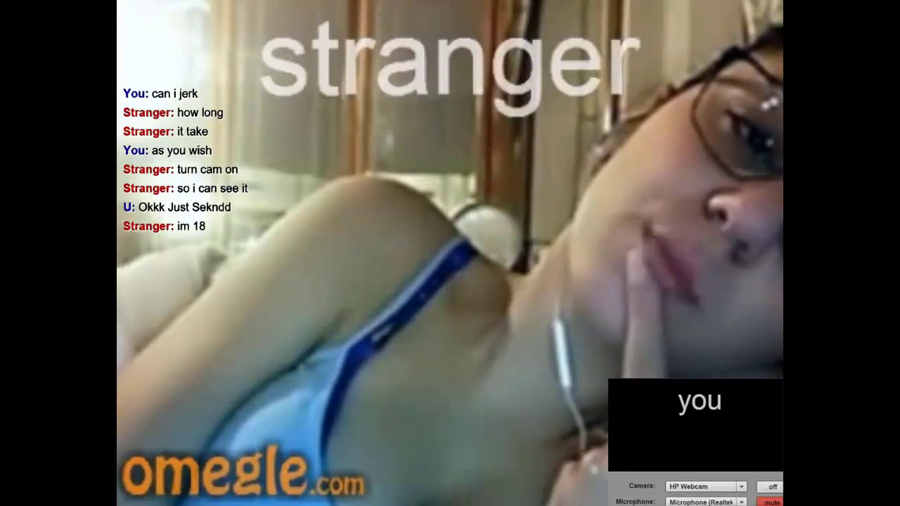 [Omegle] Busty Cumhungry Nerd Opens Mouth 4 Cum