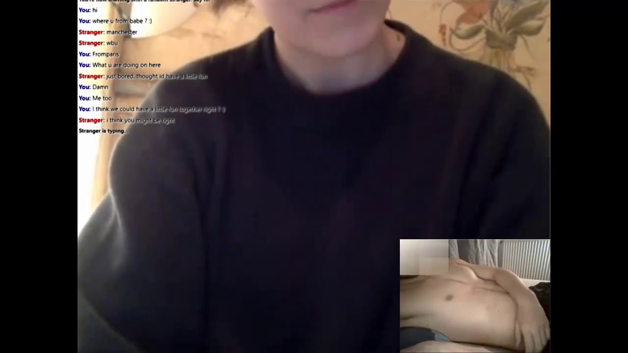 [Omegle🔊] Hot Body Teen Moaning & Cumming