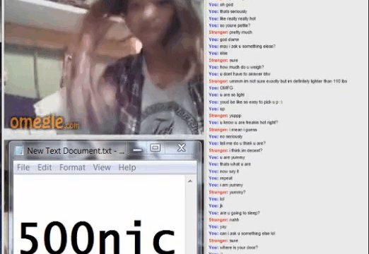 Omegle Worm 687 / Chat Fun